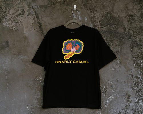 GNARLY CASUAL BLACK TEE